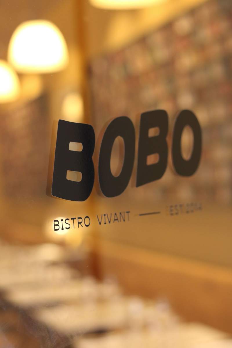 Detail of the à la carte and set menus at Bobo Bistro Restaurant Close to La Croisette Cannes