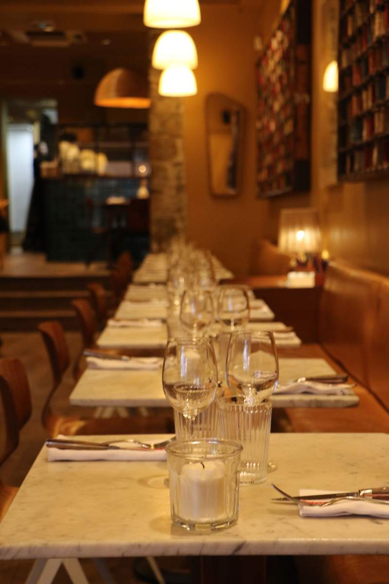 Attractive table and a hushed atmosphere at Bobo Bistro Restaurant Close to La Croisette Cannes